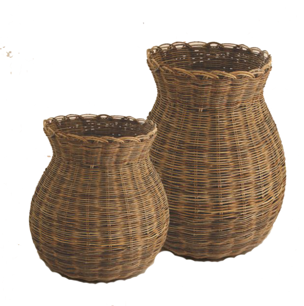 Vaso de decoração de cipó
